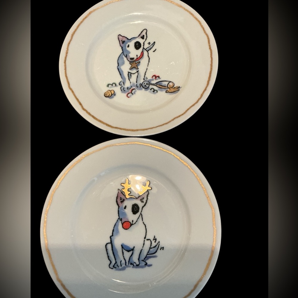 Williams-Sonoma dog holiday plates - Picture 3 of 4